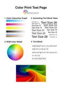 color print test page