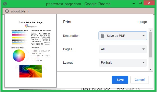 Save Money with Printer Test Pages