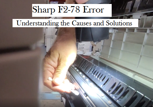 Sharp F2-78 error