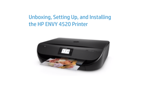 HP ENVY 4520 Printer Setup Instructions