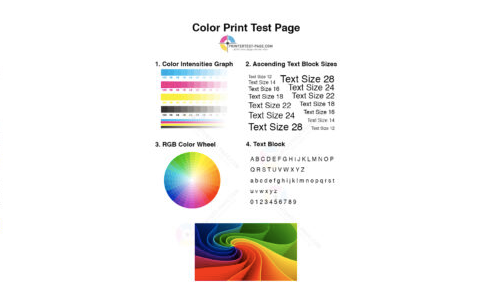 Color Printer Test Page PDF